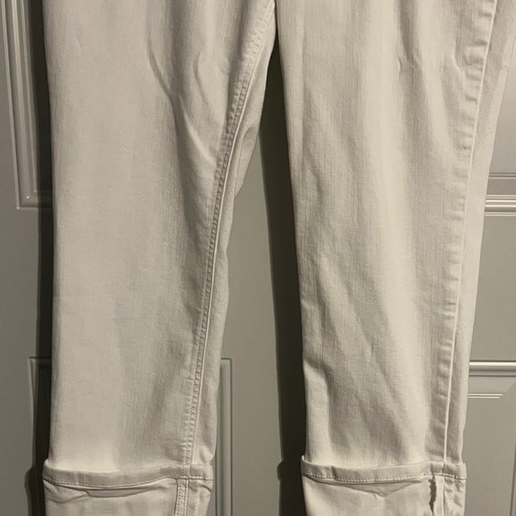J.Jill White Denim Jeans Women’s Size‎ 12 High Rise Cropped Ankle Stretch - Picture 4 of 8